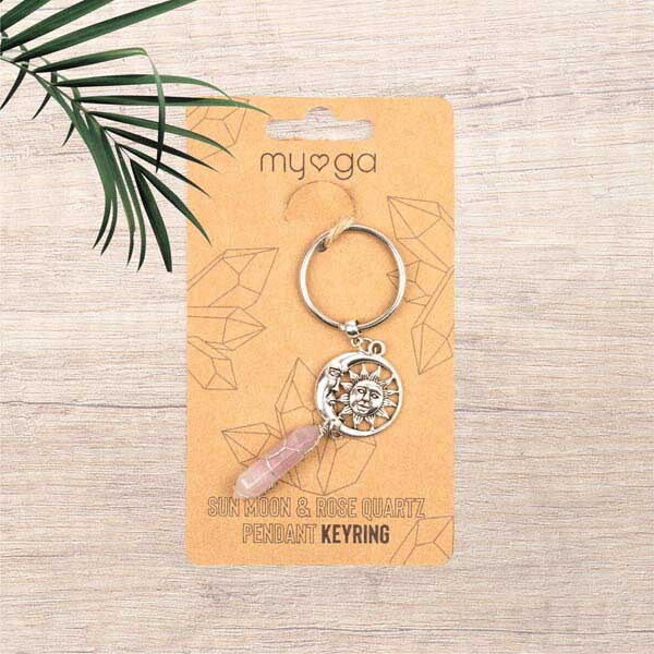 Myga Keyring - Sun Moon & Rose Quartz GOODS Superdrug   