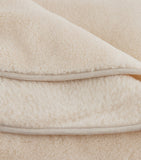 SHLEEP reversible merino knit throw 190cm x 123cm (British brand)