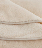 SHLEEP reversible merino knit throw 190cm x 123cm (British brand)