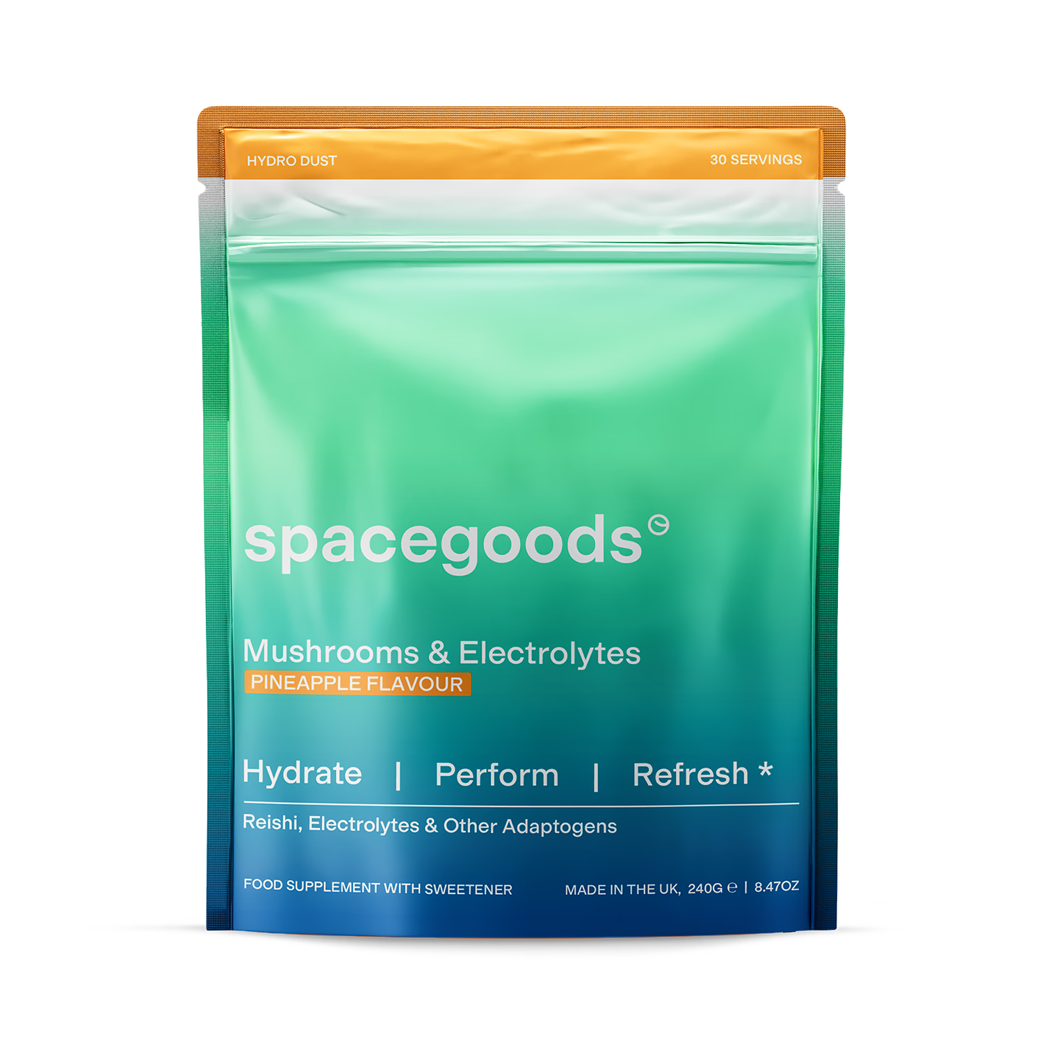 Spacegoods electrolyte powder pineapple flavour 174g (British brand)