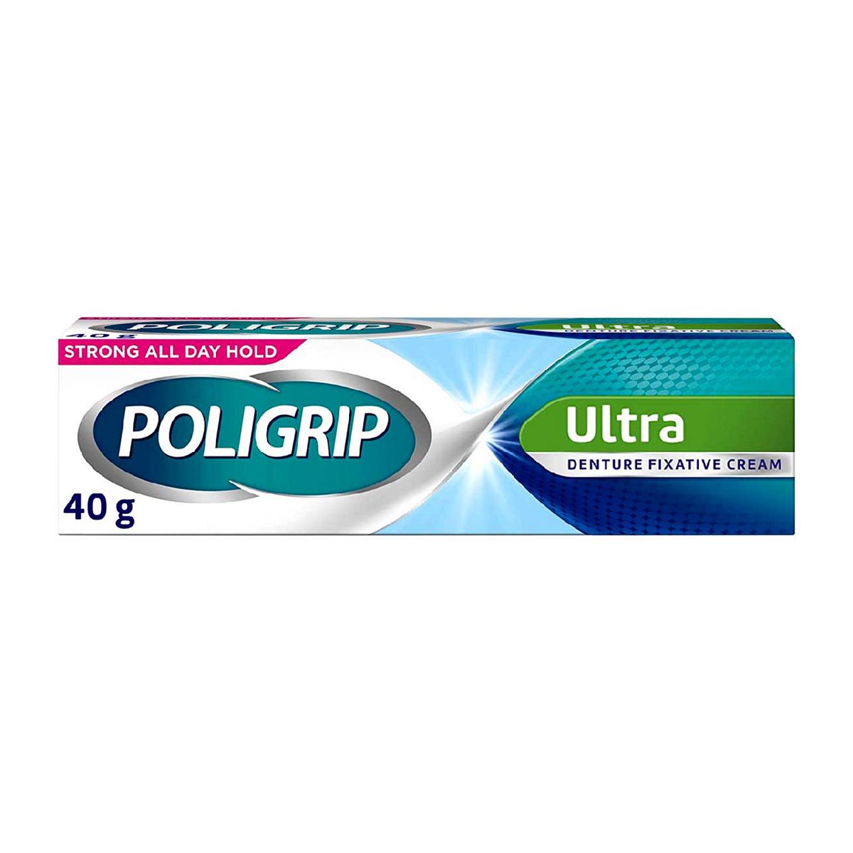 Poligrip Denture Adhesive Fixative Cream Ultra, 40g GOODS Boots   