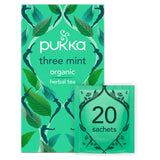 Pukka Organic Three Mint 20 Herbal Tea Sachets GOODS ASDA   