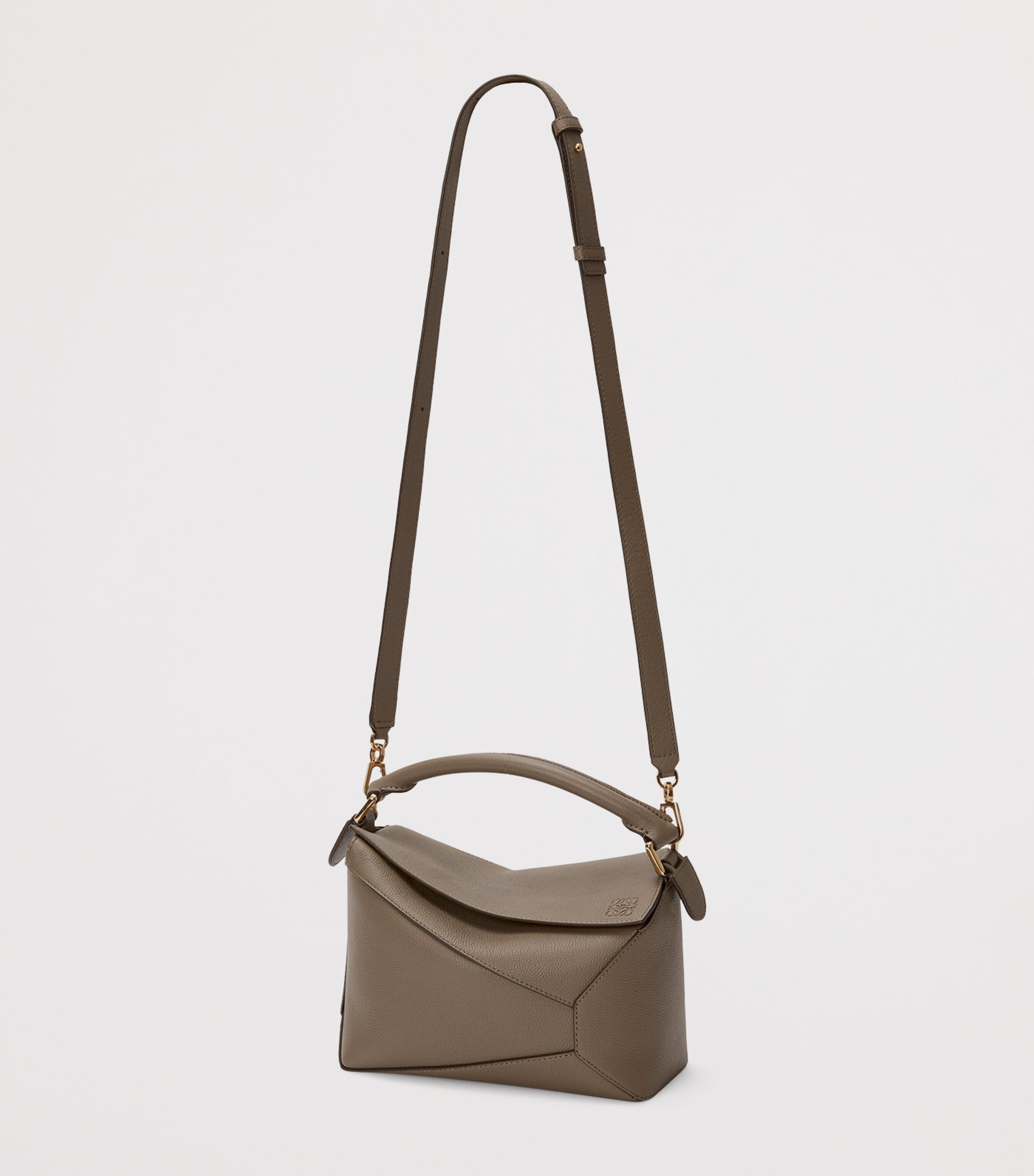 LOEWE small leather Puzzle Edge top-handle bag (British brand)