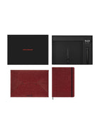 Moleskine undated notebook and fountain pen set with document envelope, imported from the UK