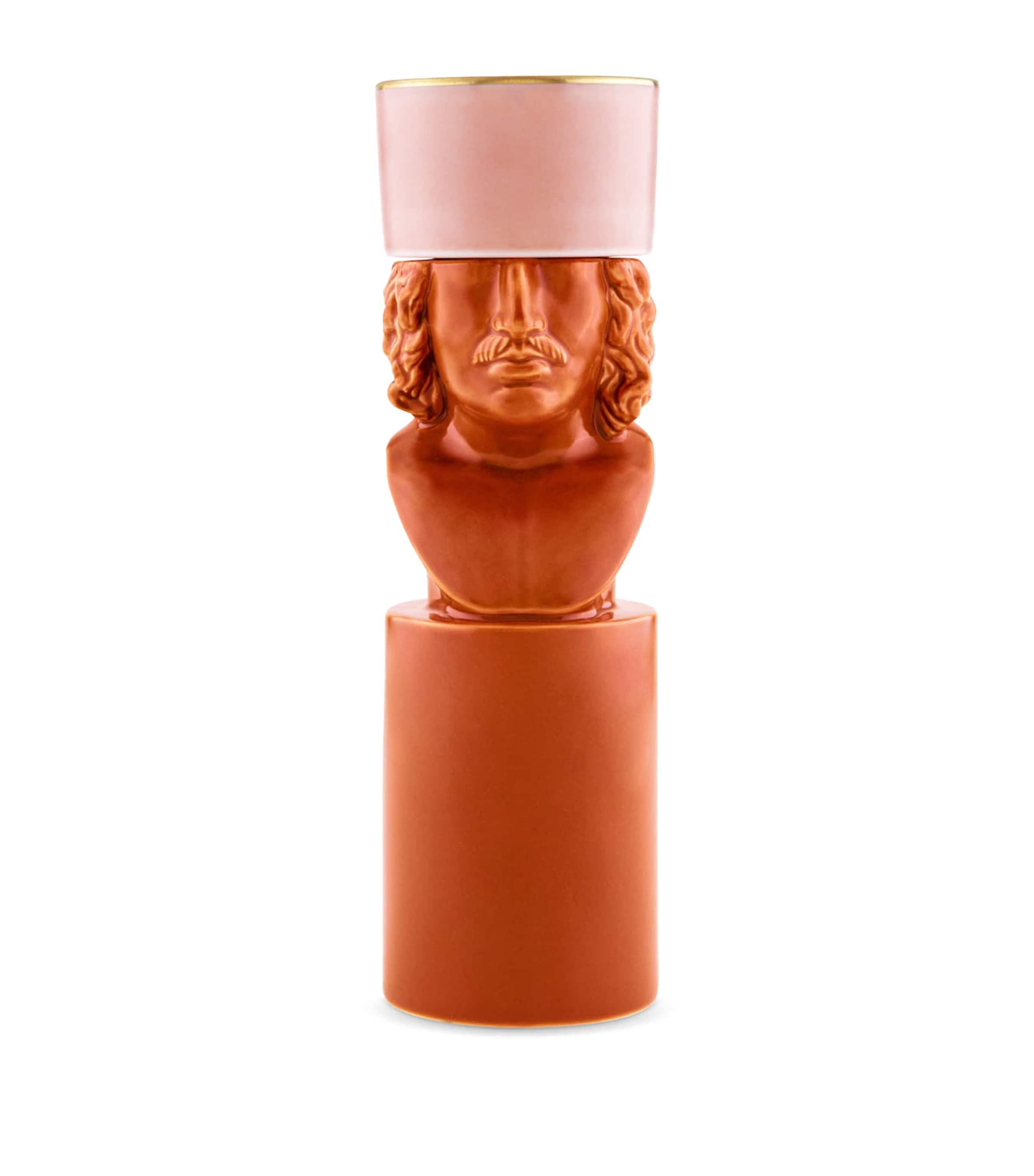 GINORI 1735 porcelain Il Letterato candle holder - British product