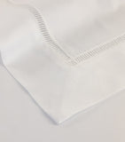 Yves Delorme Colisée Blanc Super King flat sheet (British brand)