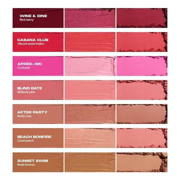 Morphe Cheek Thrills multi-finish face trio Beach Bonfire, imported from the UK