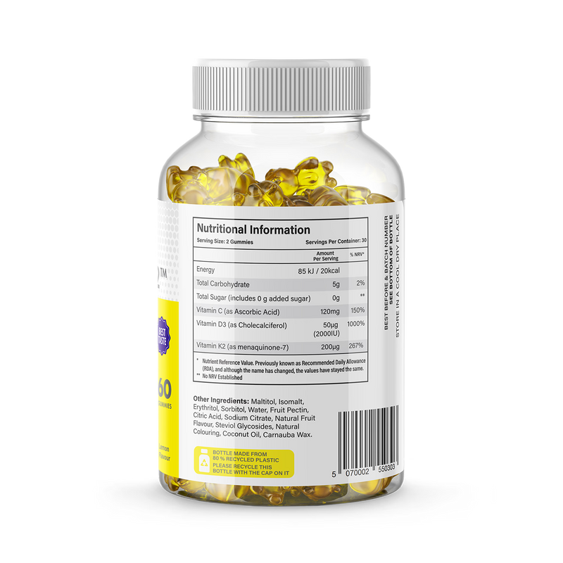 Dodi Health Immunity Gummies, imported from the UK