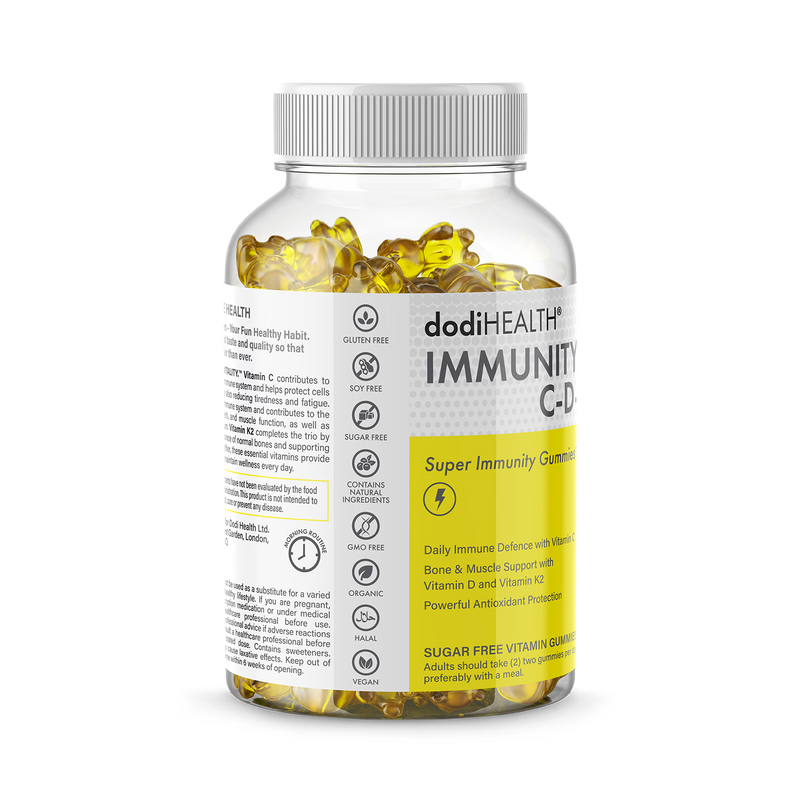 Dodi Health Immunity Gummies, imported from the UK