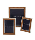 Ralph Lauren Home Leather Brockton Frame 6.5 x 8.5 inches, imported from the UK