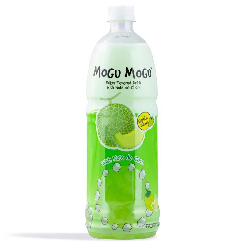 Mogu Mogu melon flavoured drink with nata de coco 1L (British brand)