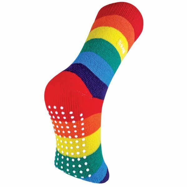 THMO Mens Novelty Rainbow Thermal Slipper Socks 6-11 UK