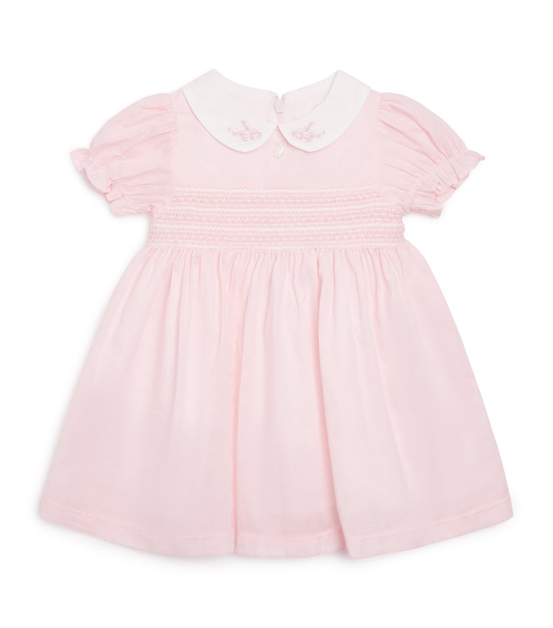 Patachou Cotton Smocked Dress 6 Months - 4 Years, imported from the UK