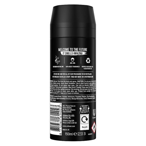 Lynx 48 Hour Aerosol Bodyspray Deodorant Black 150ml GOODS Superdrug   