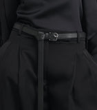 Eleventy grained leather belt 2cm, imported from the UK