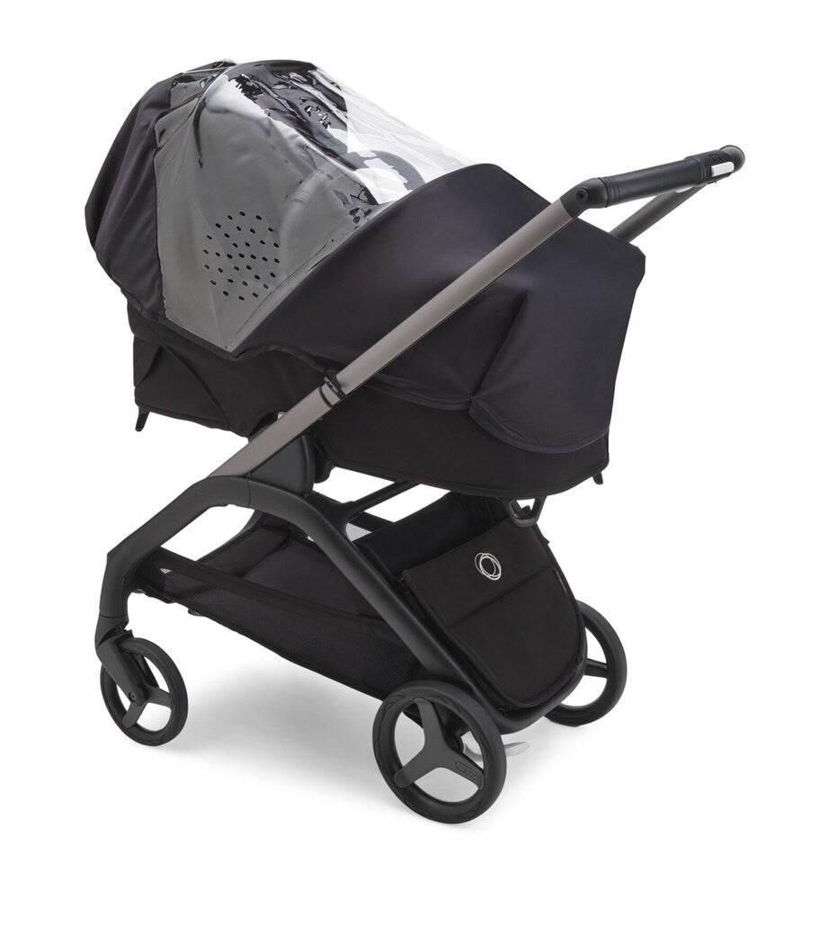 Bugaboo pushchair rain cover with transparent panel for bassinet and chair - British product