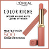 L'Oréal Paris Lipstick 500 Beige Freedom, UK version