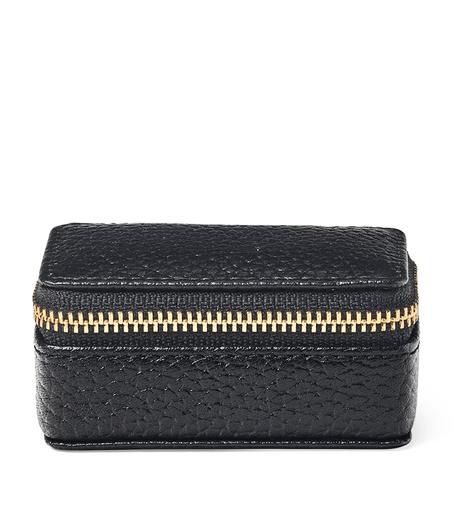 Aspinal of London small leather travel jewellery box - British product