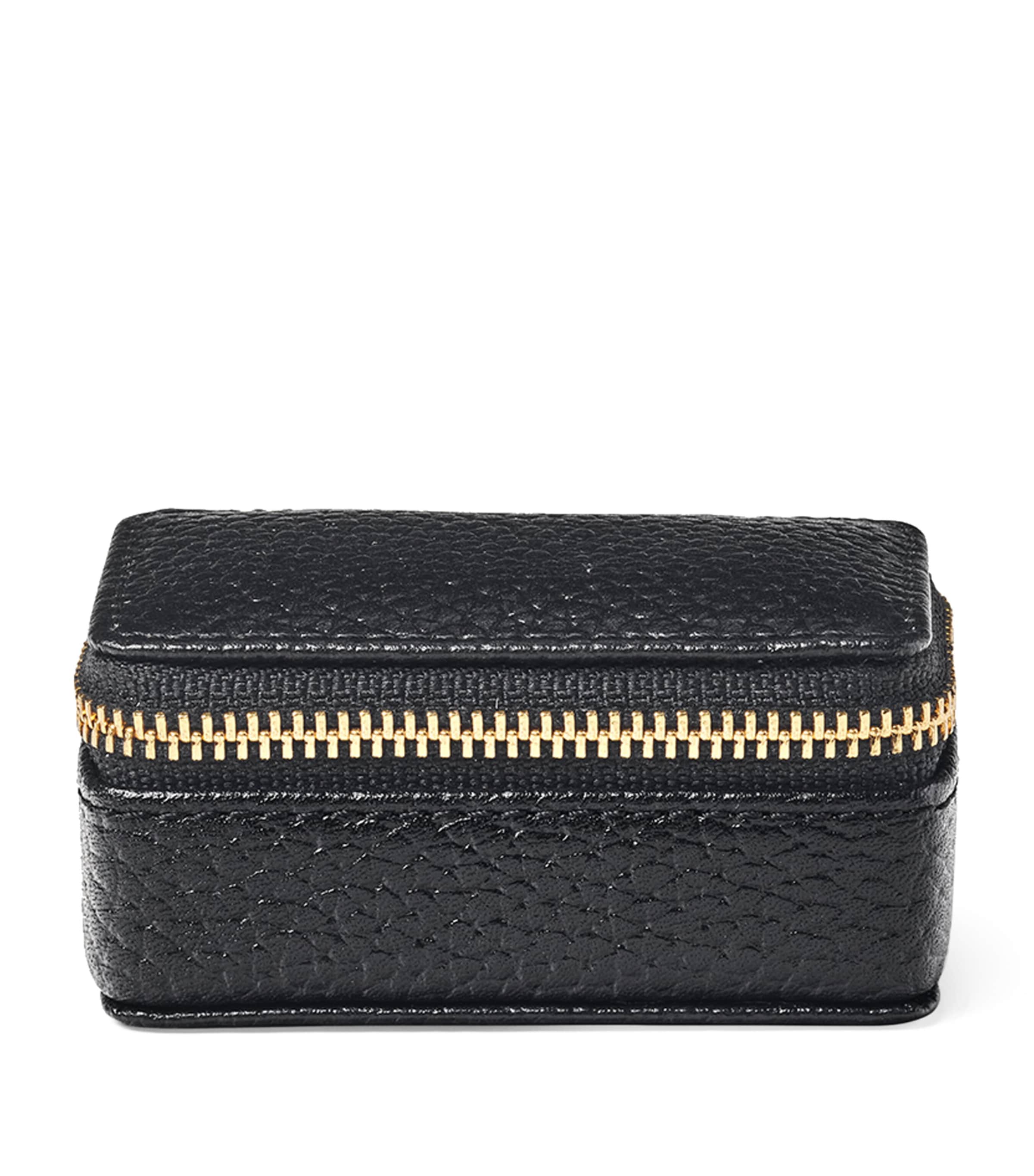 Aspinal of London small leather travel jewellery box - British product