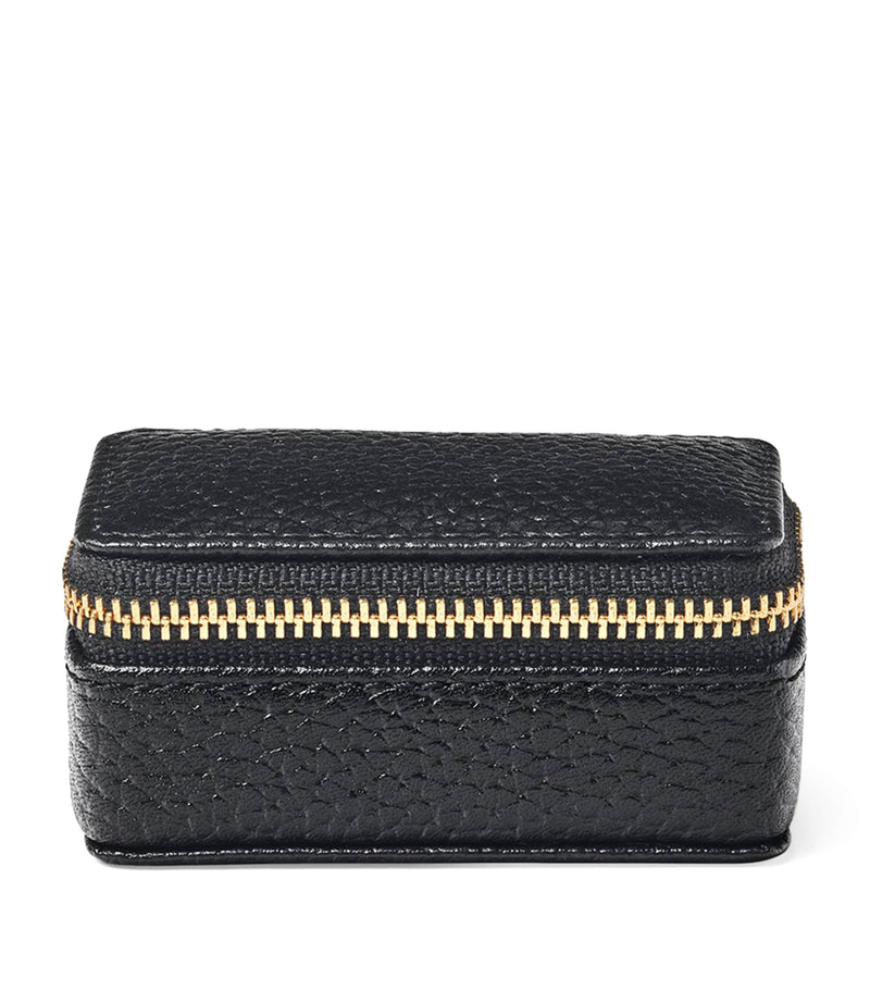 Aspinal of London small leather travel jewellery box - British product