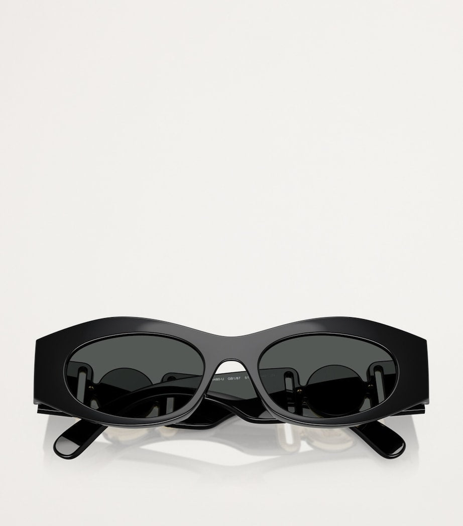 Versace acetate oval sunglasses, UK version