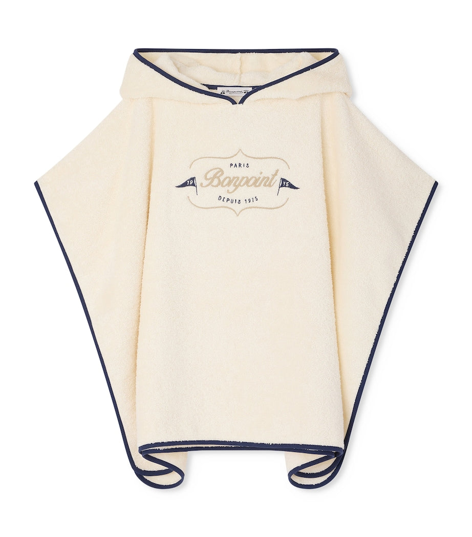 Bonpoint cotton logo towel poncho 4-8 years - British product