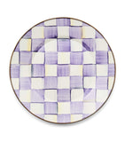 MacKenzie-Childs Violet Check dinner plate 25cm (British brand)