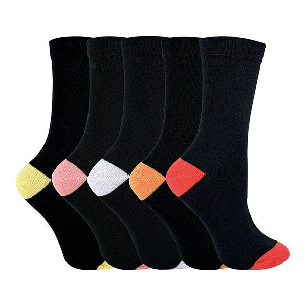 Sock Snob Ladies Heel & Toe Cotton Socks 4-8 UK