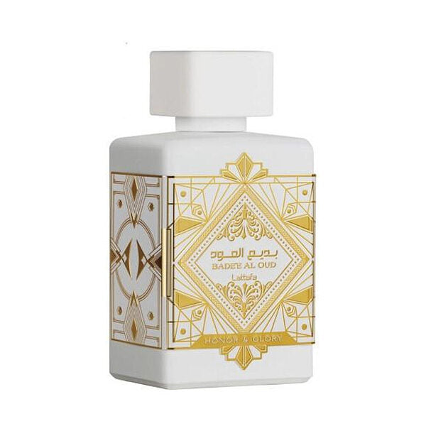 Lattafa Badee Al Oud perfume bottle 100ml, UK version