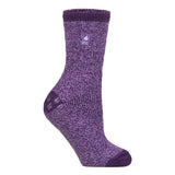 Heat Holders Ladies Winter Thermal Slipper Socks 4-8 UK GOODS Superdrug Purple (Florence)  