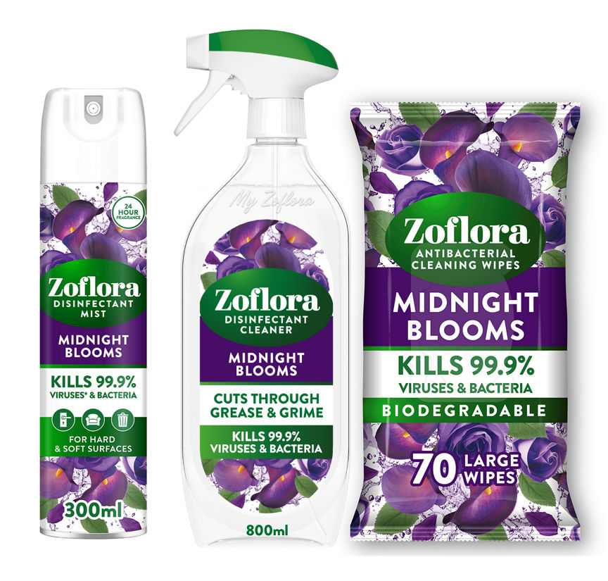 Zoflora Midnight Blooms Cleaning Bundle GOODS ASDA   