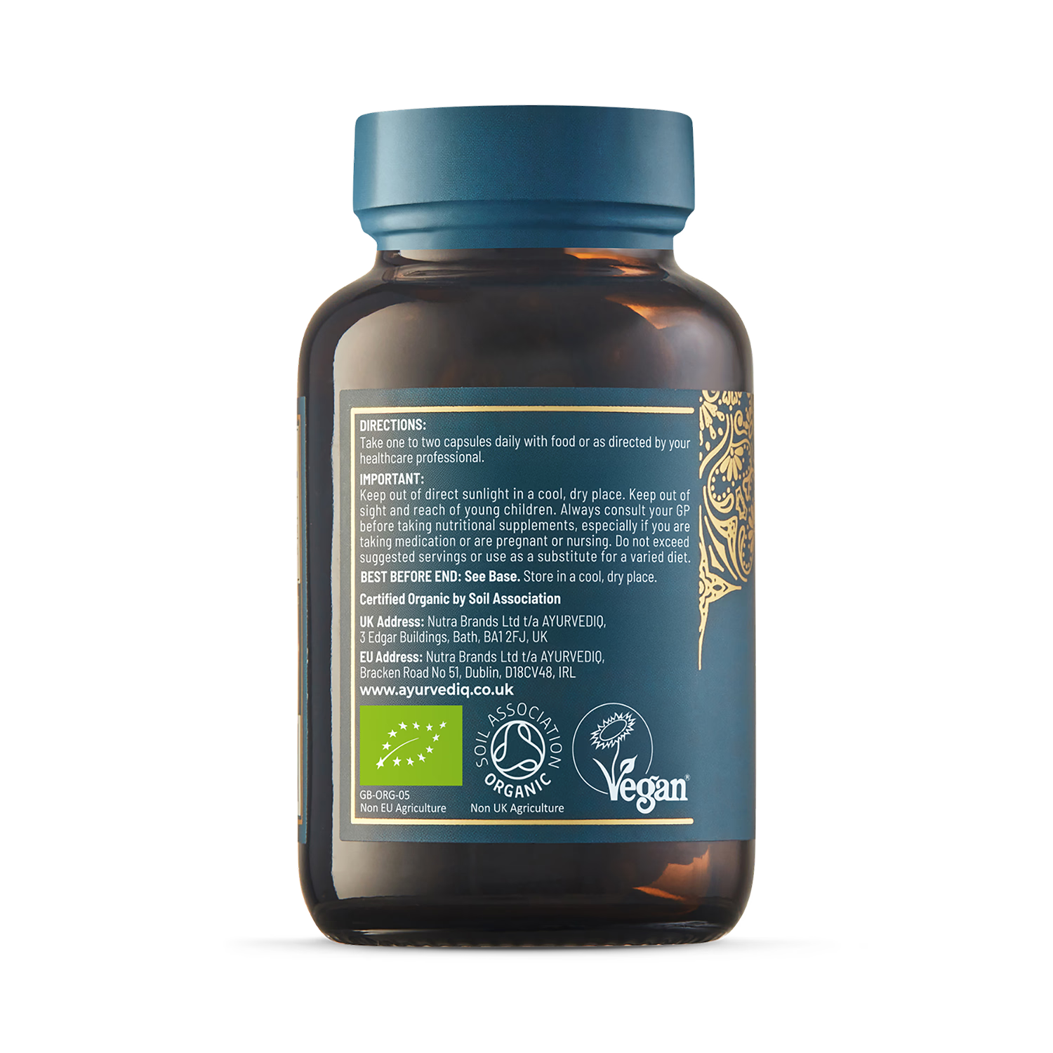 Ayurvediq organic shatavari capsules 60 - British product