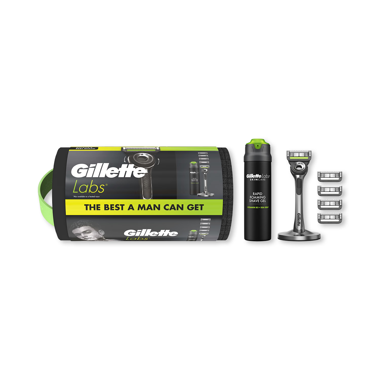 Gillette Labs razor with exfoliating bar - British product