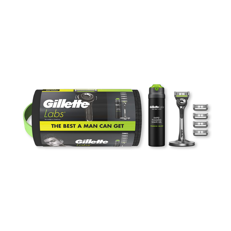 Gillette Labs razor with exfoliating bar - British product