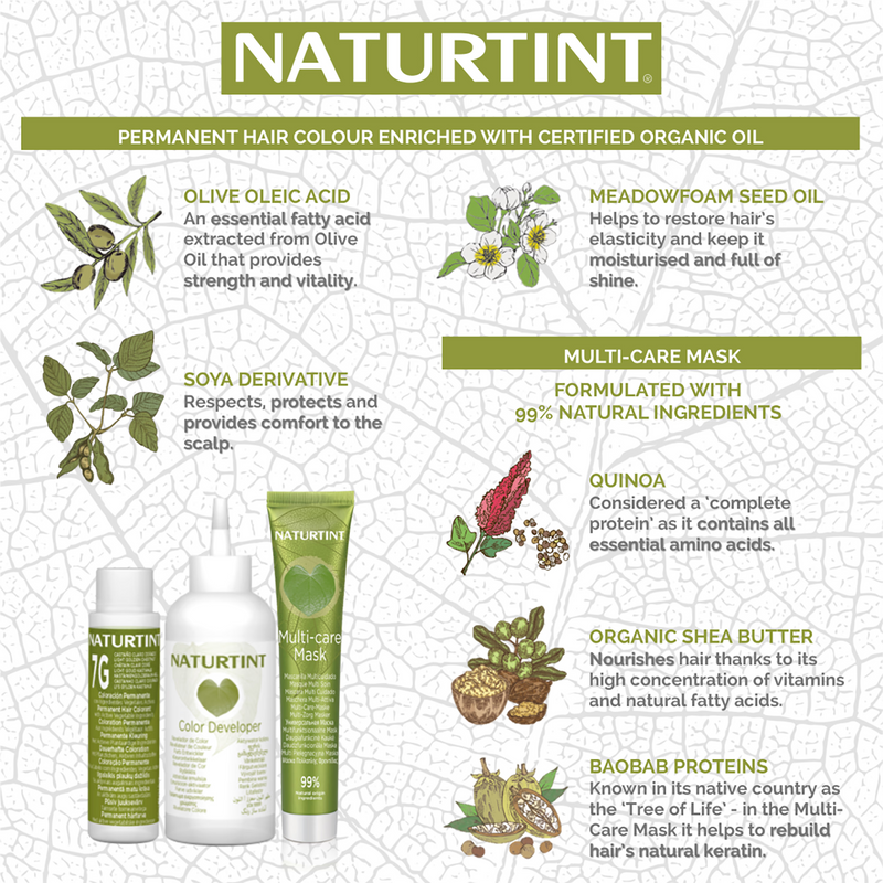 Naturtint permanent hair colour 4M Mahogany Chestnut (British brand)