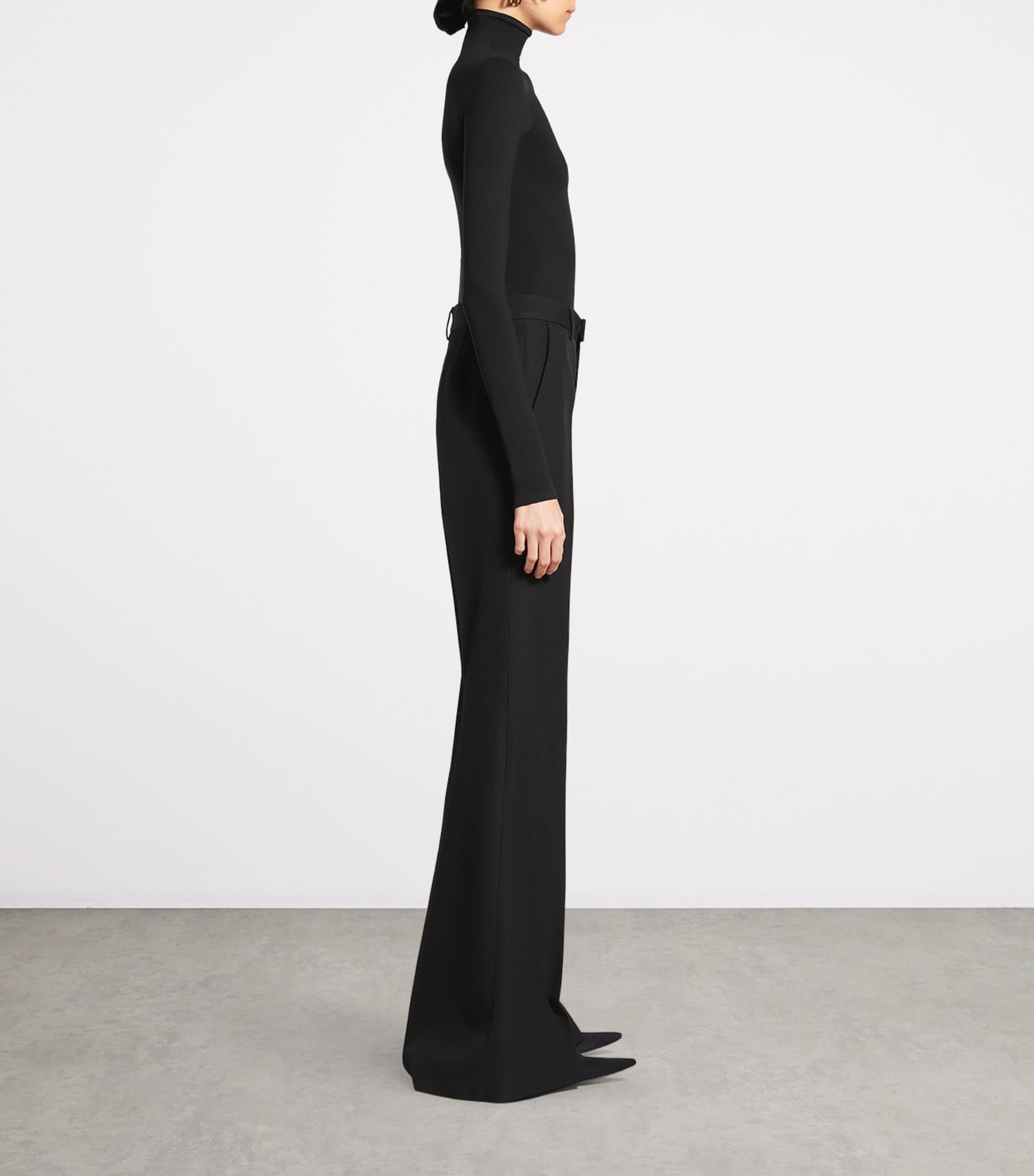 Balenciaga wool flared trousers - British product