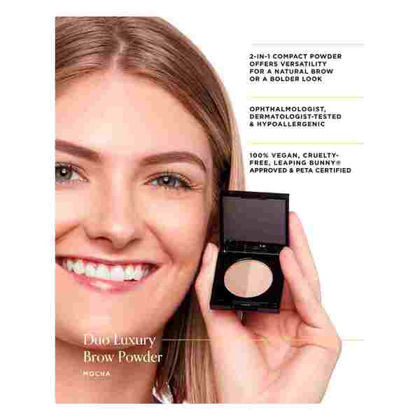 Arches & Halos brow powder Mocha Blonde, imported from the UK