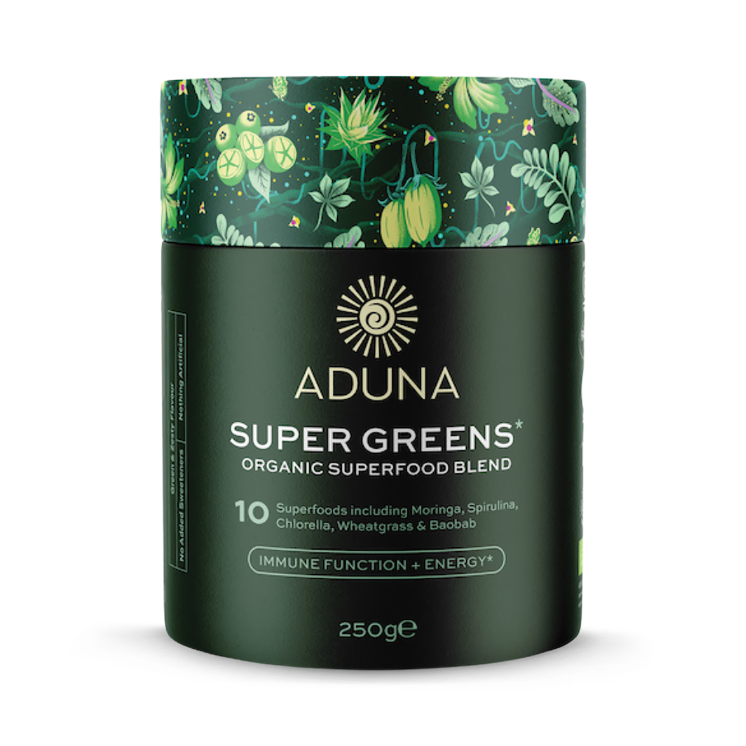 Aduna Super Greens Organic Superfood Blend 250g - British product