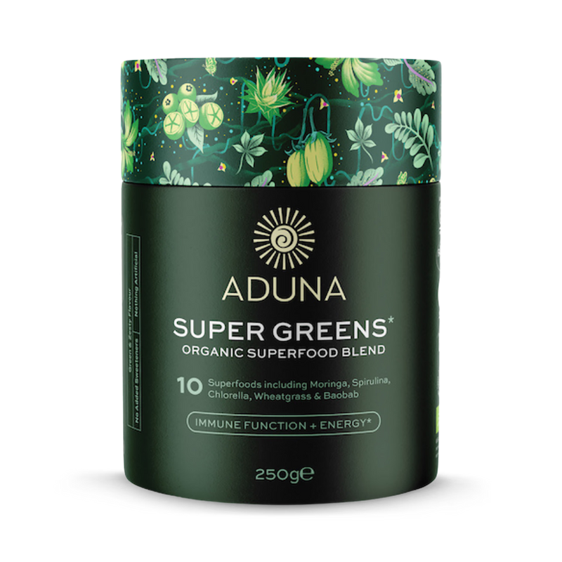 Aduna Super Greens Organic Superfood Blend 250g - British product