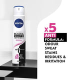 NIVEA Black & White Anti-Perspirant Deodorant Spray 250ml GOODS Superdrug   