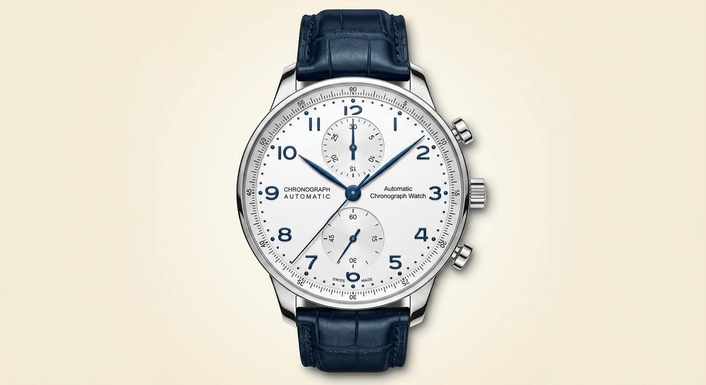 IWC Schaffhausen Portugieser Chronograph watch 41mm, imported from the UK
