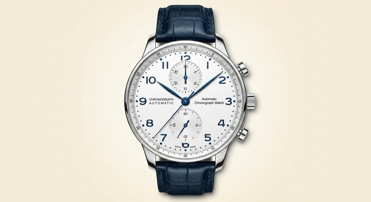 IWC Schaffhausen Portugieser Chronograph watch 41mm, imported from the UK