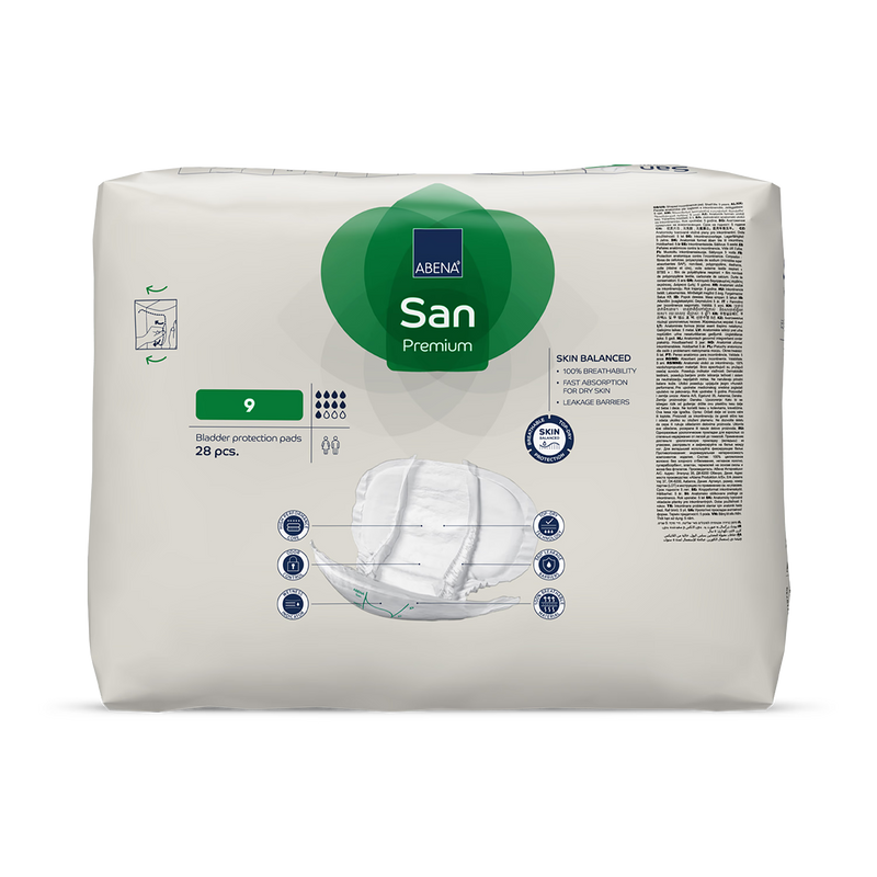 ABENA San Premium 9 incontinence pads 28 pack, UK version