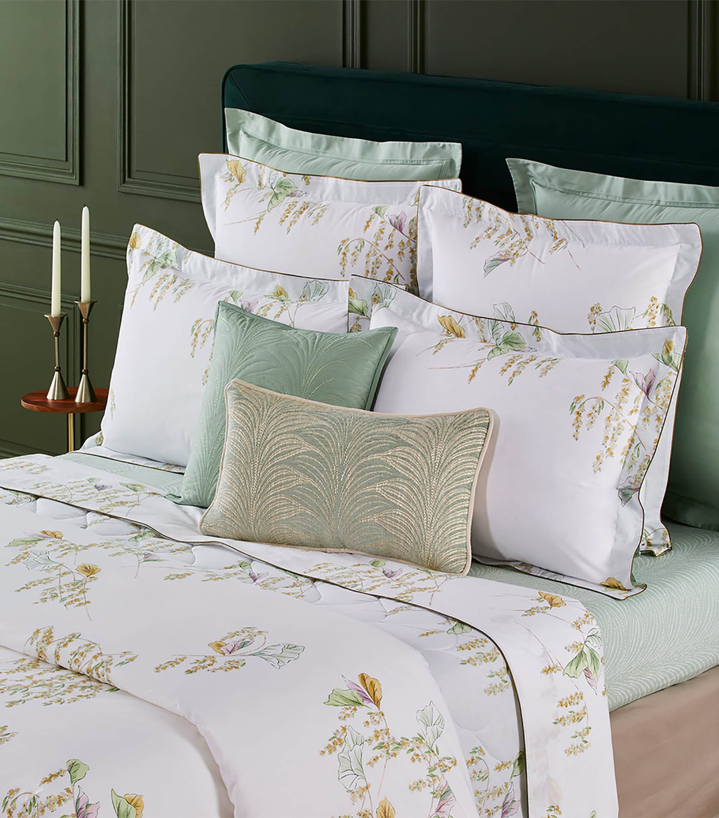 Yves Delorme Pollen King fitted sheet 150cm x 200cm (British brand)