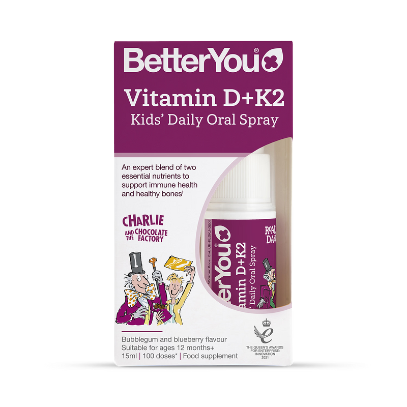 Betteryou kids vitamin D+K2 oral spray 15ml, UK version