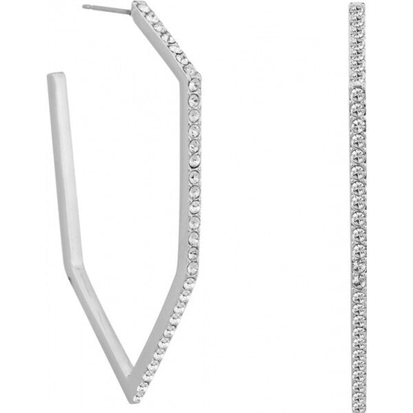 Karl Lagerfeld silver ladies earrings, UK version