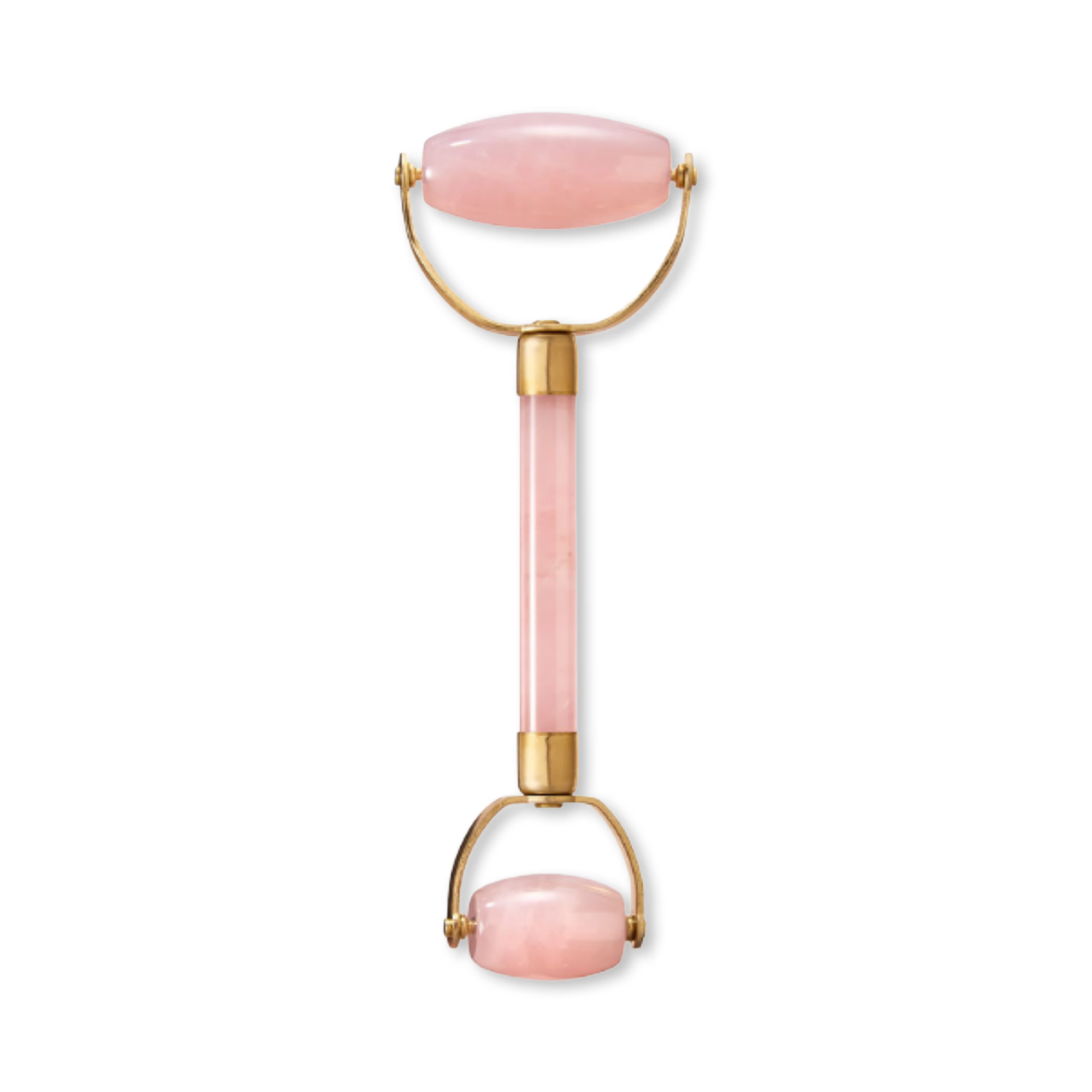 Genuine Crystal rose quartz roller double-sided, UK version