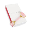 Genuine Crystal rose quartz roller double-sided, UK version