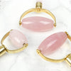 Genuine Crystal rose quartz roller double-sided, UK version