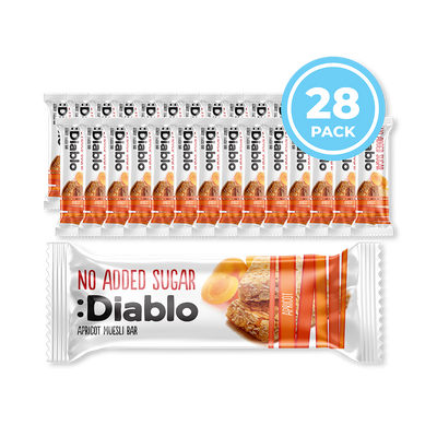 Holland & Barrett Diablo No Added Sugar Apricot Muesli Bar 30g Pack of 28- Buy online at McGrocer